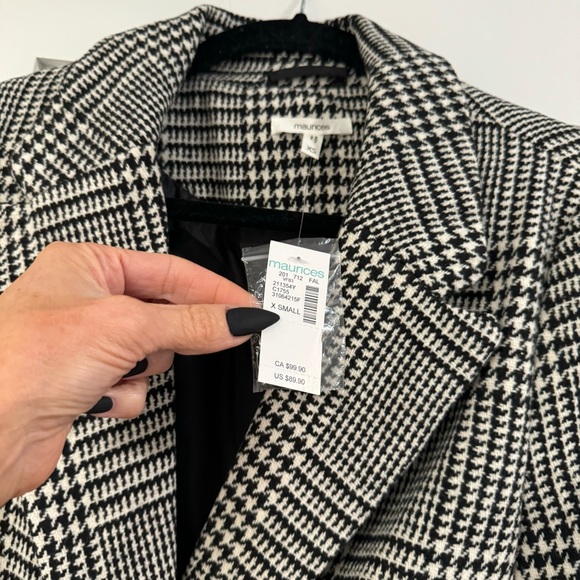 NWT houndstooth dress coat - Picture 5 of 9